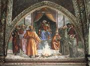 Domenicho Ghirlandaio Feuerprobe des Hl.Franziskus vor dem Sultan oil painting on canvas